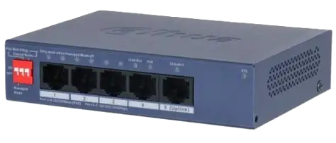 DH-CS4005-4ET1GT-36 5-Port Cloud Managed Desktop Switch with 4-Port PoE
